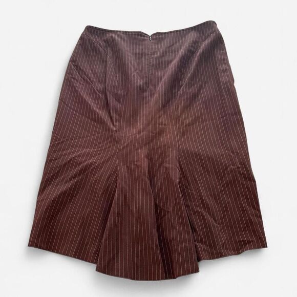 BCBG y2k 2000s pin striped pencil flare midi skirt size 6 - Picture 3 of 8